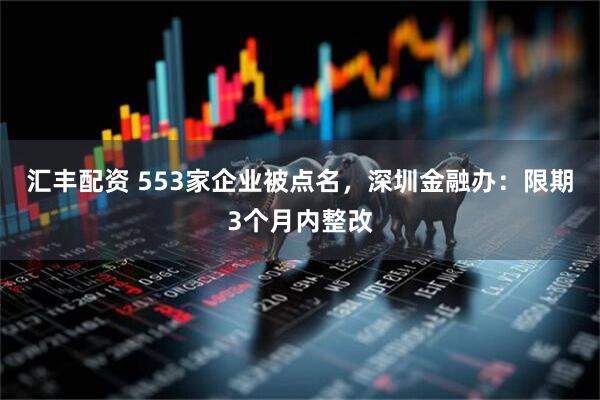 汇丰配资 553家企业被点名，深圳金融办：限期3个月内整改